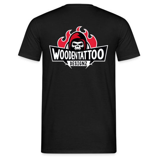Woodentattoo Modern Style (Unisex T-Shirt) - Schwarz