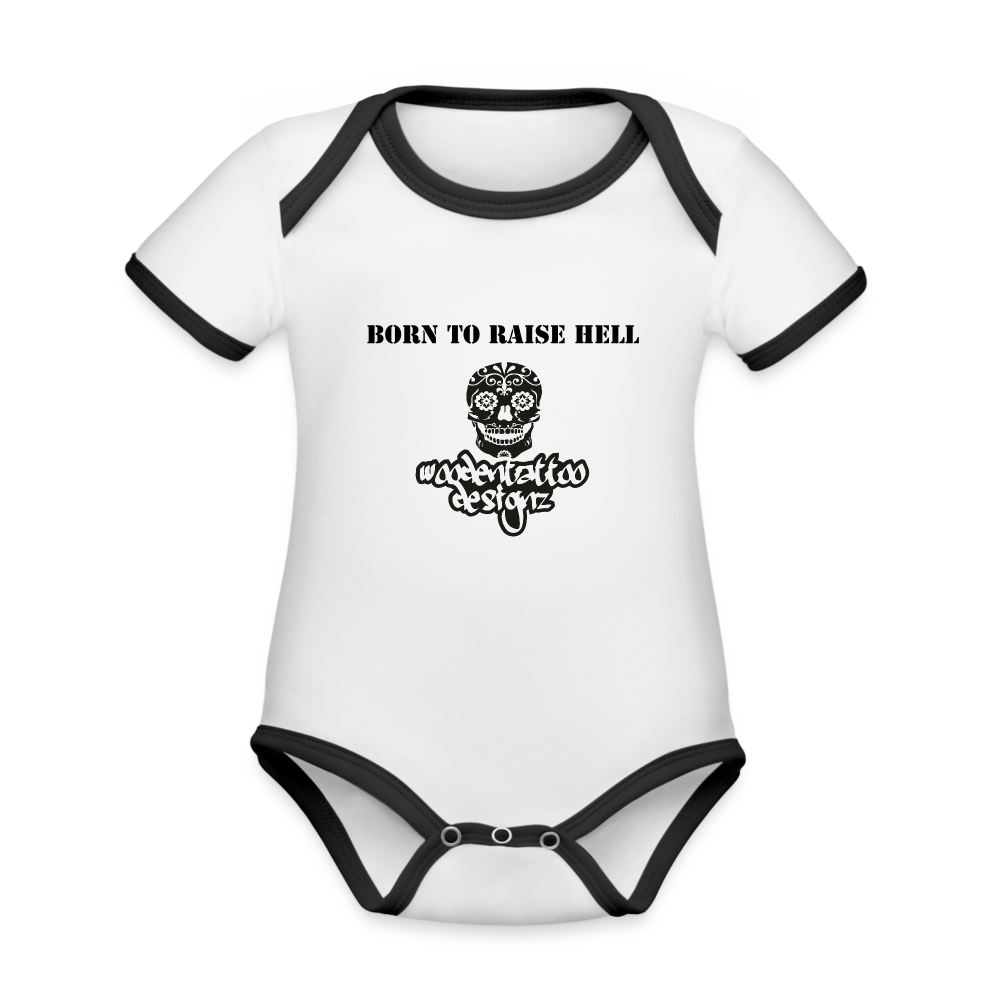 Woodentattoo Classic Style (Baby Body) - Weiß/Schwarz