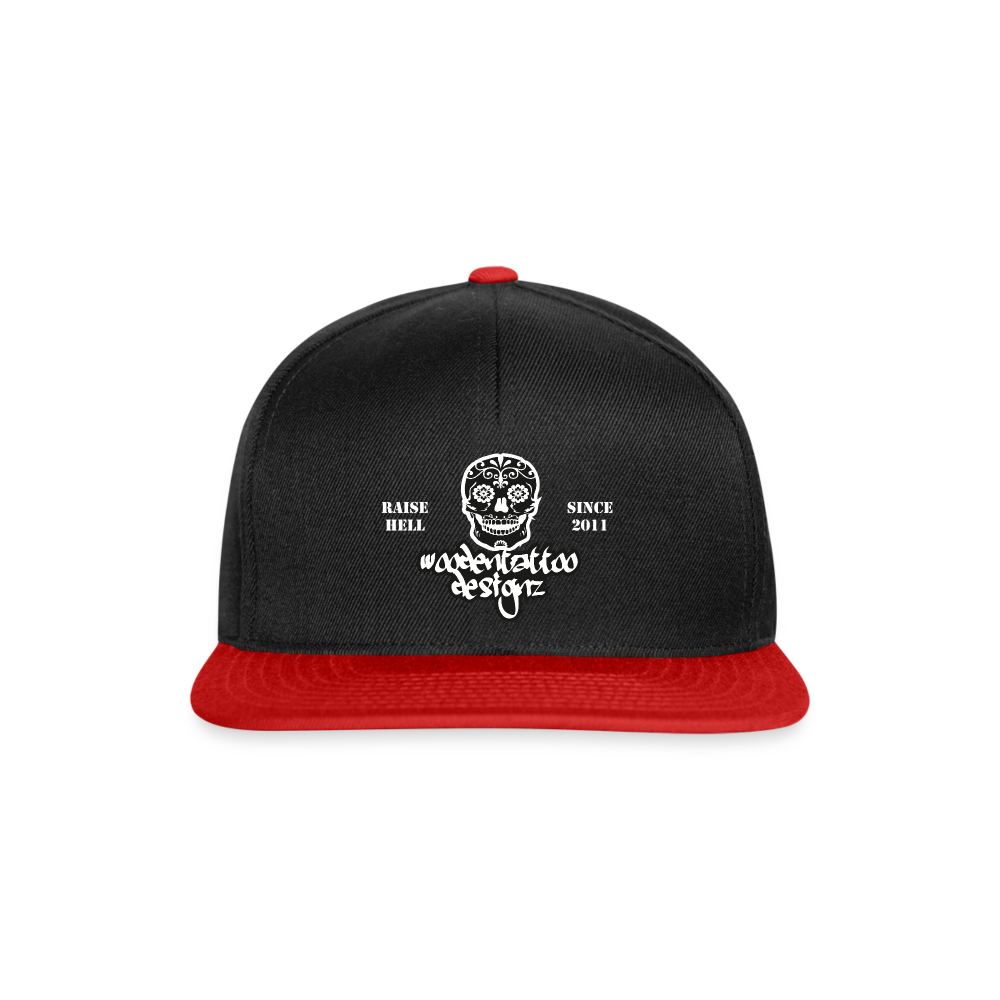 Woodentattoo Raise Hell (Snapback Cap) - Schwarz/Rot