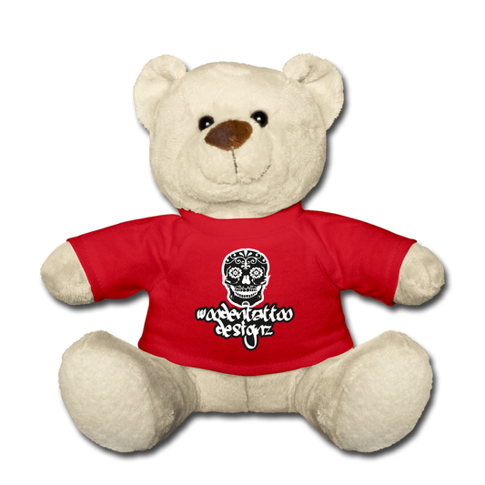 Woodentatto Classic Logo (Teddy Kuscheltier) - Rot
