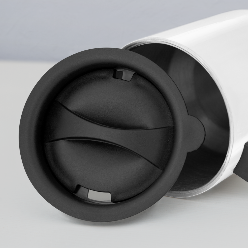 Woodentatto Classic Logo (Thermobecher) - weiß