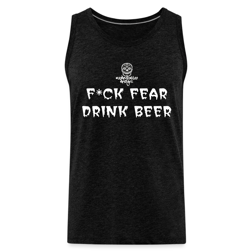 Woodentattoo F*CK FEAR (Premium Tanktop) - Anthrazit