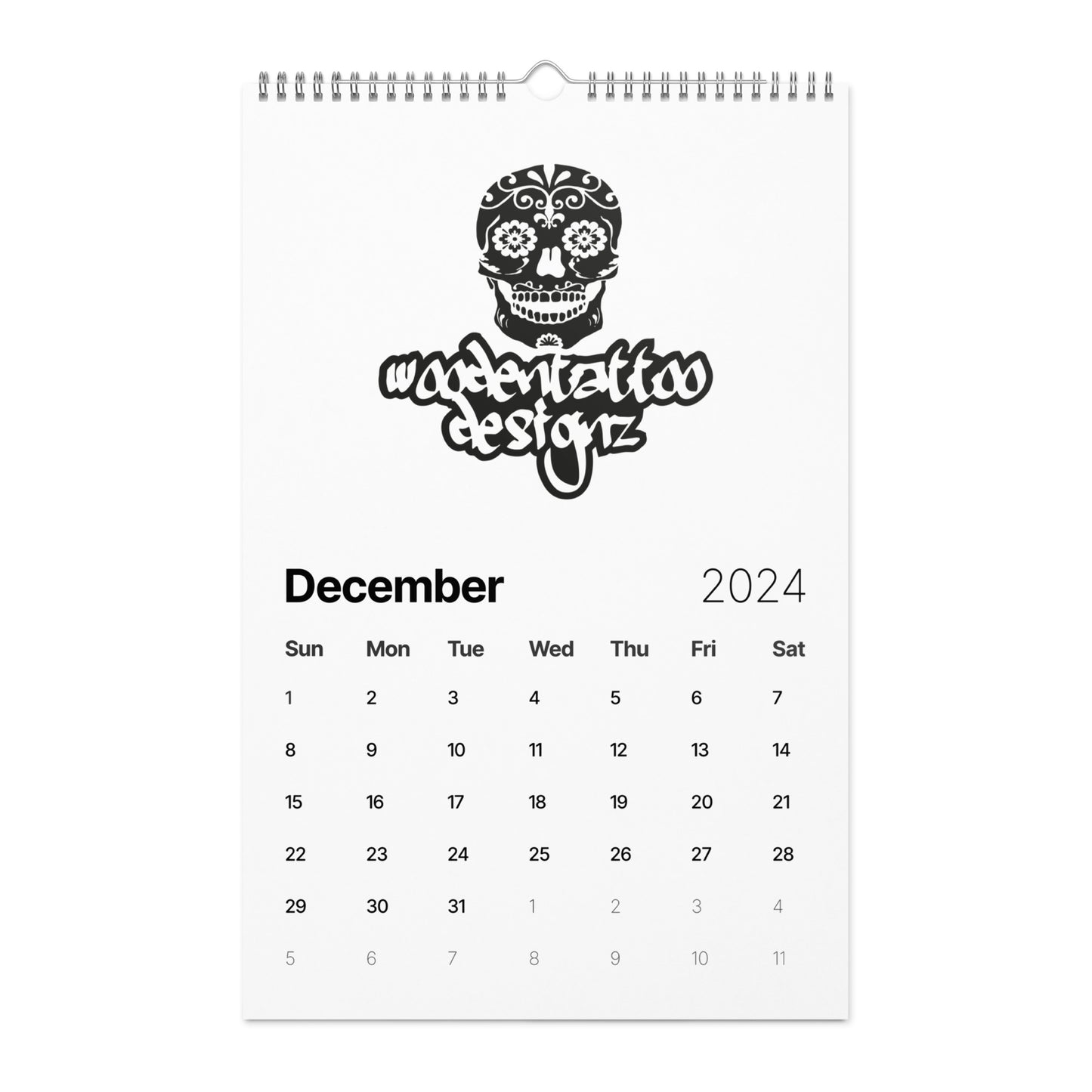 Woodentattoo Wandkalender 2024