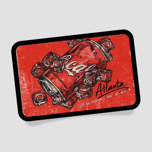 Atlanta Getränkedose Patch mit Klett