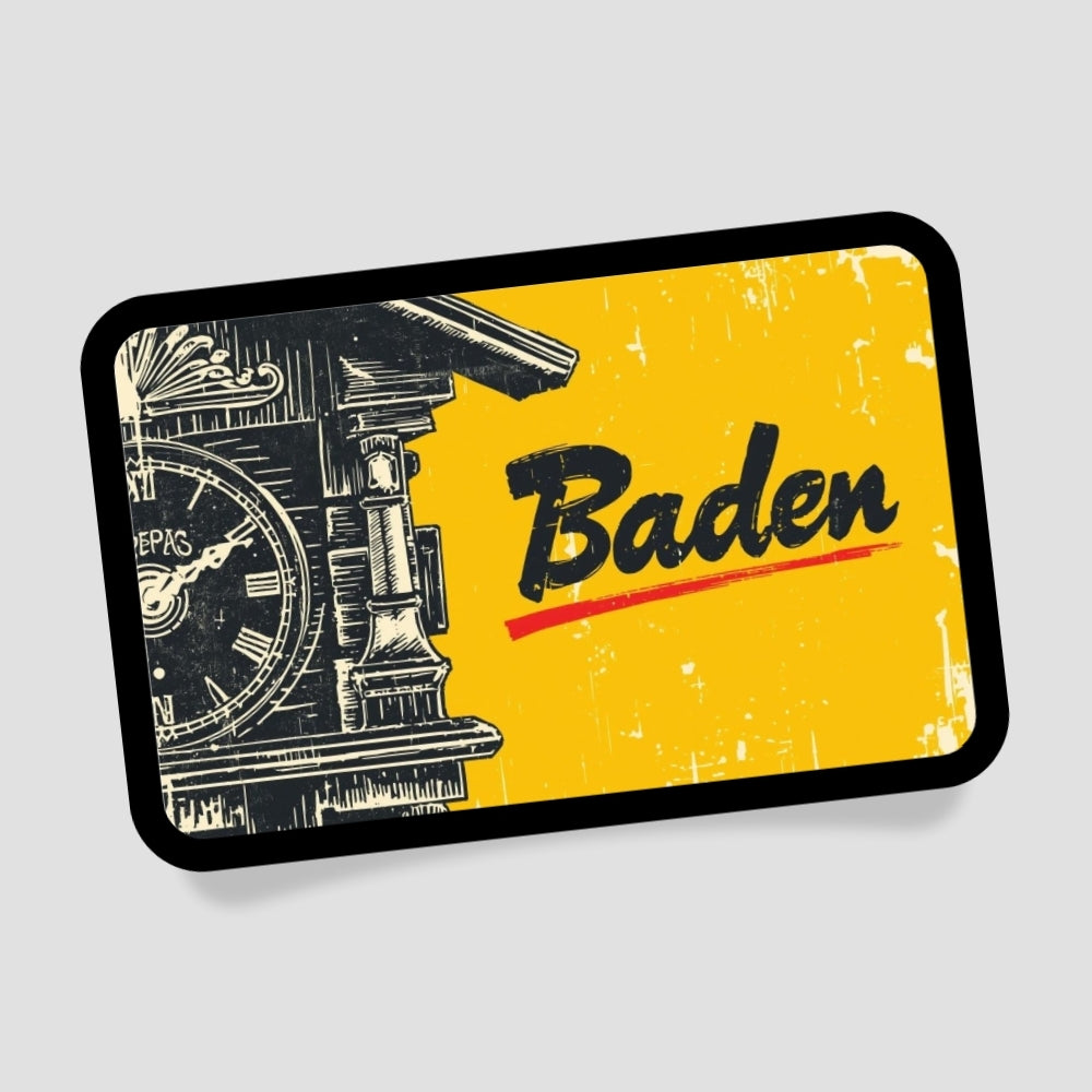 Baden Kuckucksuhr Patch mit Klett