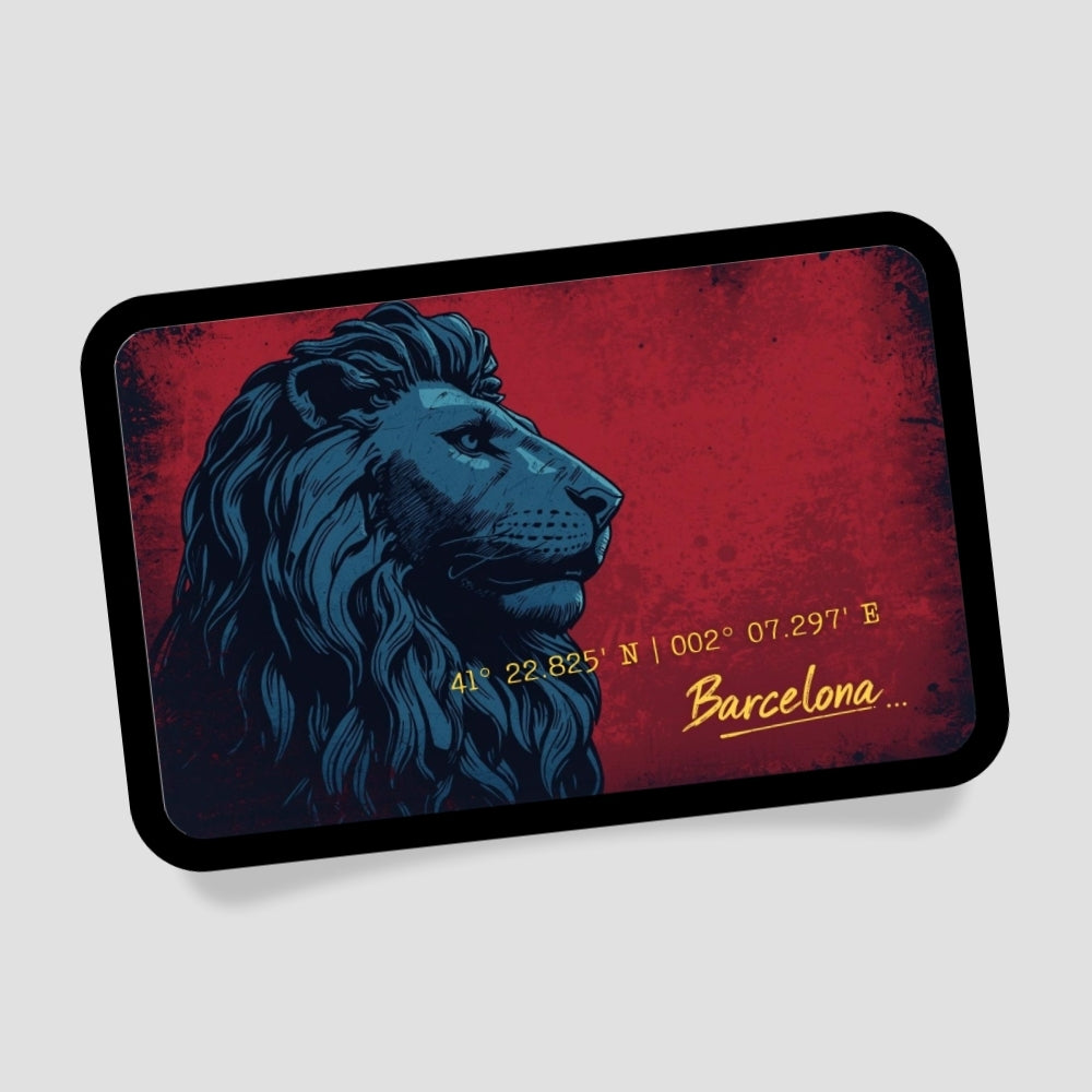 Barcelona Löwe Patch mit Klett