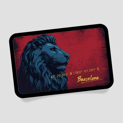 Barcelona Löwe Patch mit Klett