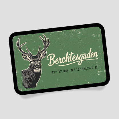 Berchtesgaden Hirsch Patch mit Klett