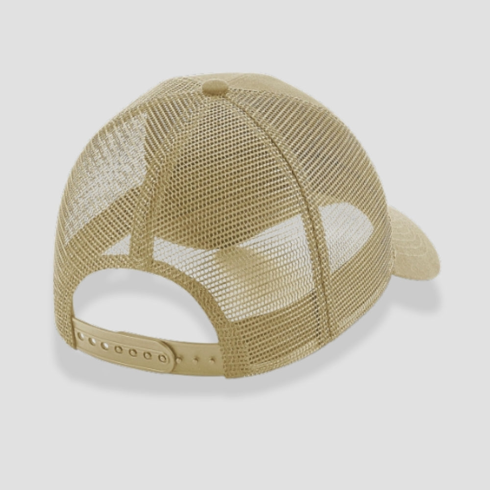 Snapback Trucker Cap mit Klett Sand
