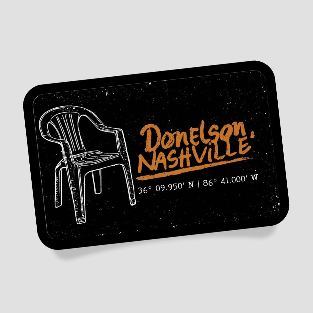 Donelson Nashville Plastikstuhl Patch mit Klett