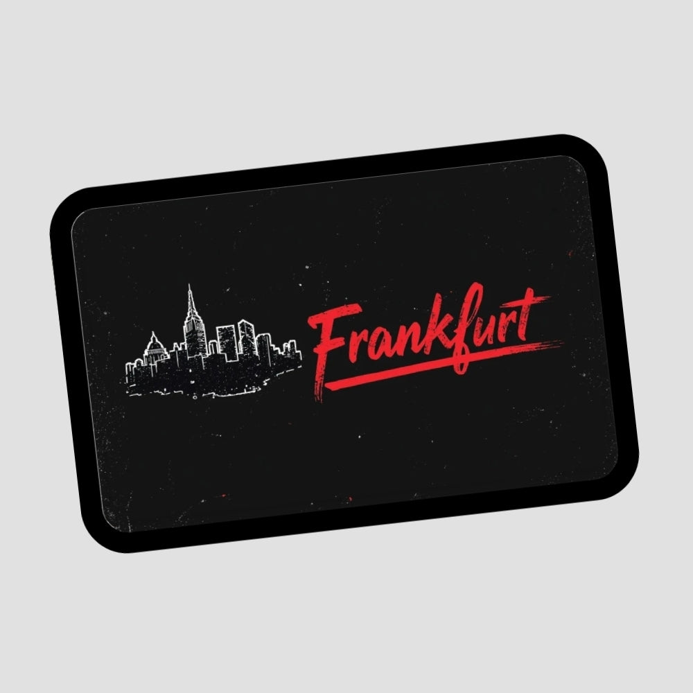Frankfurt Skyline Patch mit Klett