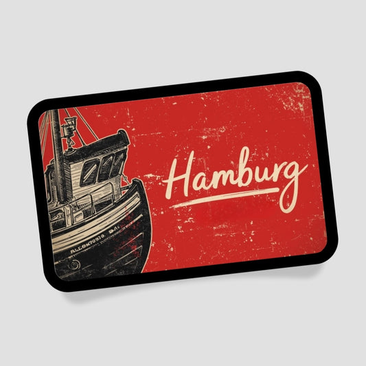 Hamburg Fischkutter Patch mit Klett