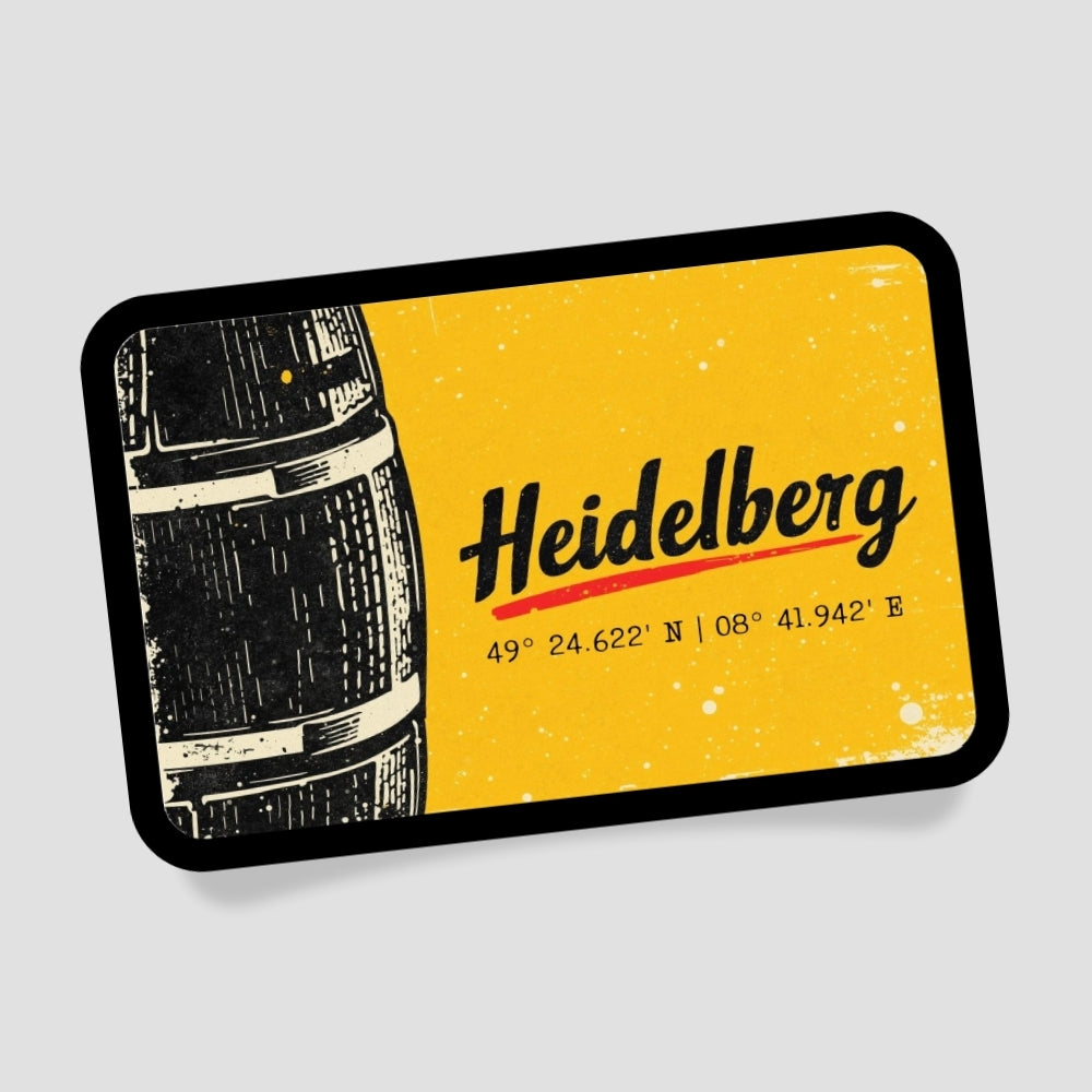 Heidelberg Bierfass Patch mit Klett