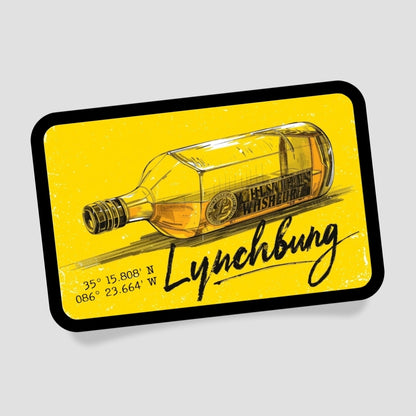 Lynchburg Whisky Flasche Patch mit Klett