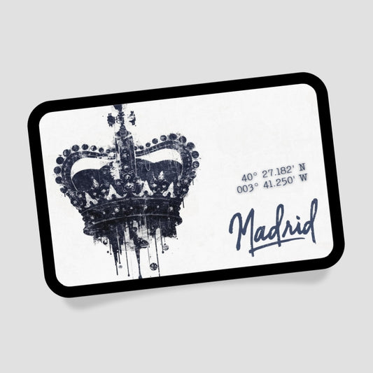 Madrid Krone Patch mit Klett