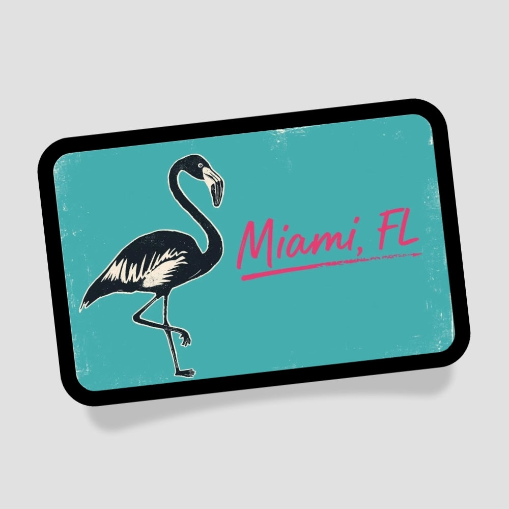 Miami Florida Flamingo Klett Patch