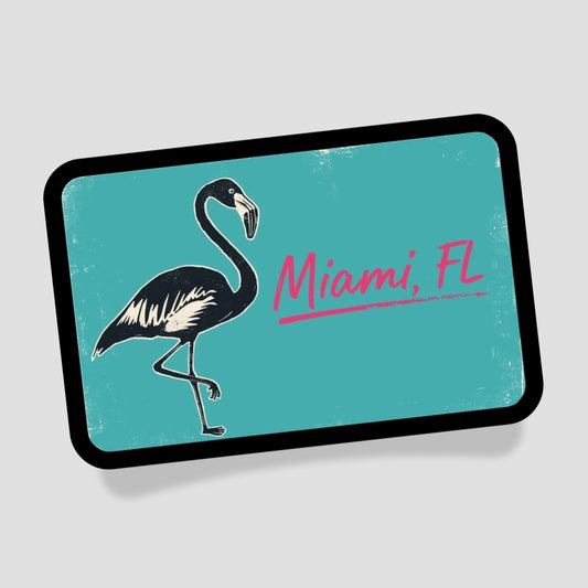 Miami Florida Flamingo Klett Patch