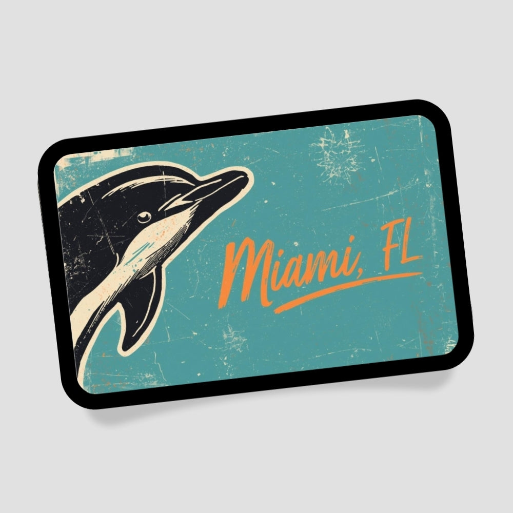 Miami FL Delfin Patch mit Klett