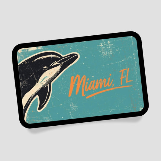 Miami FL Delfin Patch mit Klett