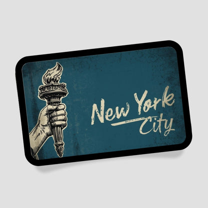 New York City Flamme Patch mit Klett