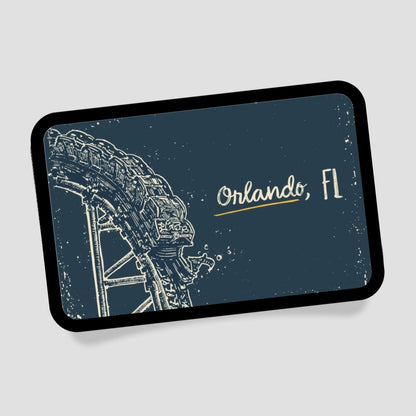Orlando Achterbahn Patch mit Klett