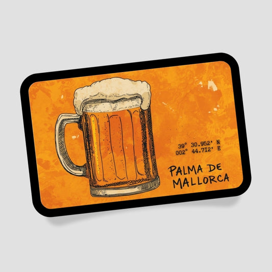 Palma de Mallorca Bierkrug Patch mit Klett