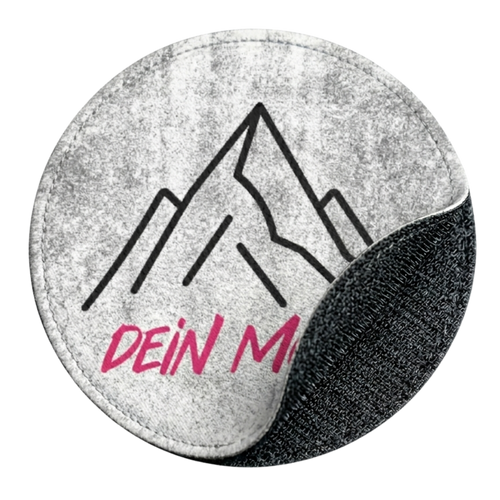 Runder Patch mit Klett-Rückseite zum Ankletten mit eigenem Motiv selbst gestaltet