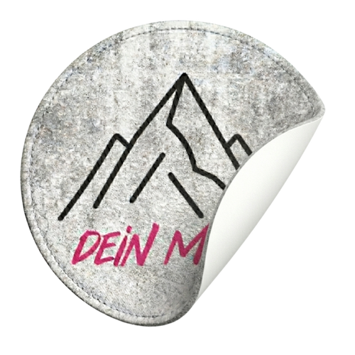 Runder Patch ohne Klett-Rückseite zum Aufnähen mit eigenem Motiv selbst gestaltet