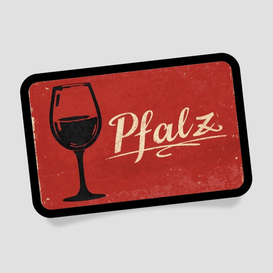Pfalz Wein Patch mit Klett