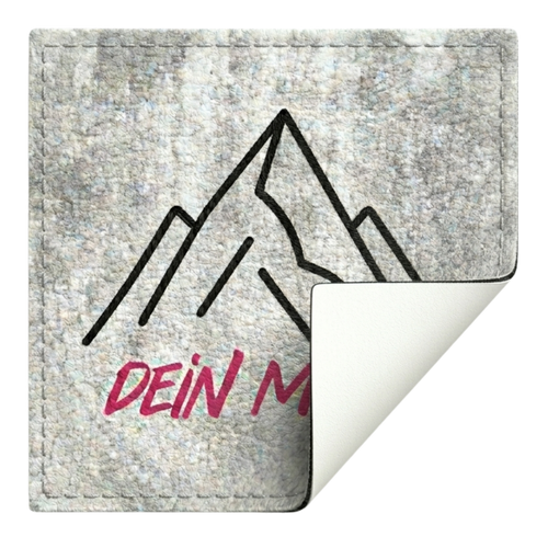 Quadratischer Patch ohne Klett-Rückseite zum Aufnähen mit eigenem Motiv selbst gestaltet