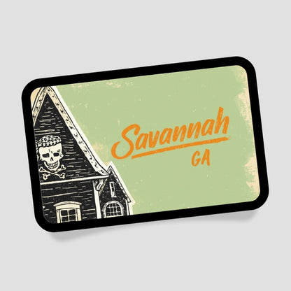 Savannah GA Piratenhaus Patch mit Klett
