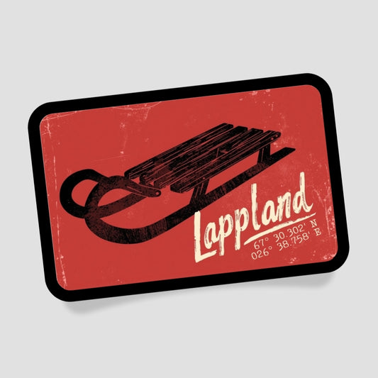 Schlitten Lappland Patch mit Klett