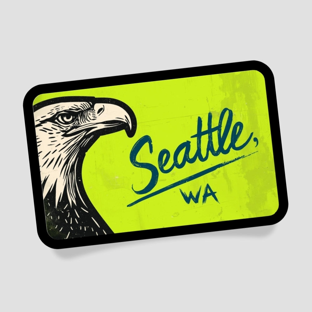 Seattle WA Seeadler Patch mit Klett