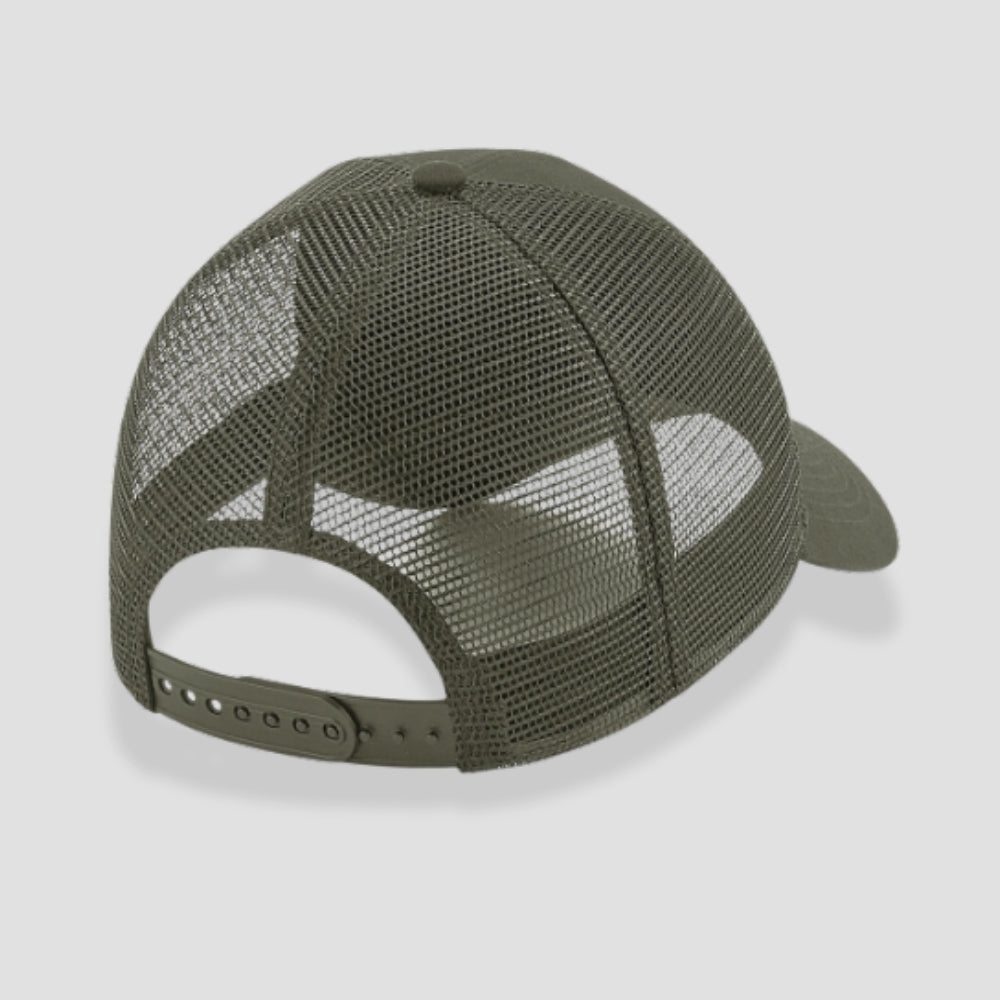 Snapback Trucker Cap mit Klett Oliv