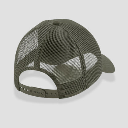 Snapback Trucker Cap mit Klett Oliv