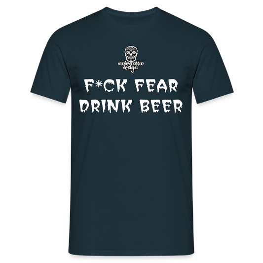 Woodentattoo F*CK FEAR (Unisex T-Shirt) - Navy