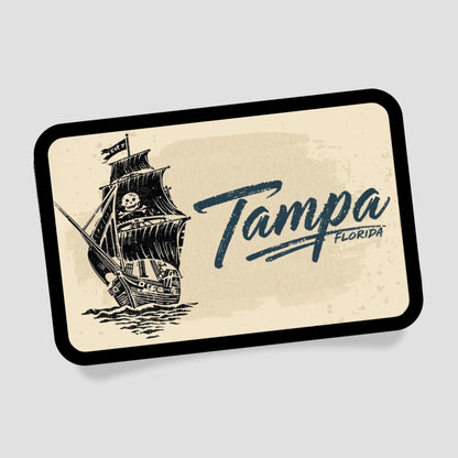 Tampa Piratenschiff Patch mit Klett