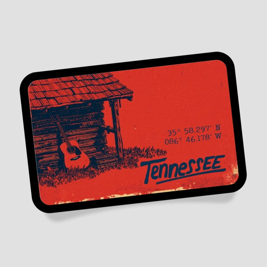 Tennessee Holzhütte Patch mit Klett